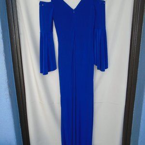 Blue Elegant Pant Dress